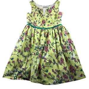 EShakti Fit & Flare Dress Custom Size Measures Like A L Floral V Neck Sleeveless